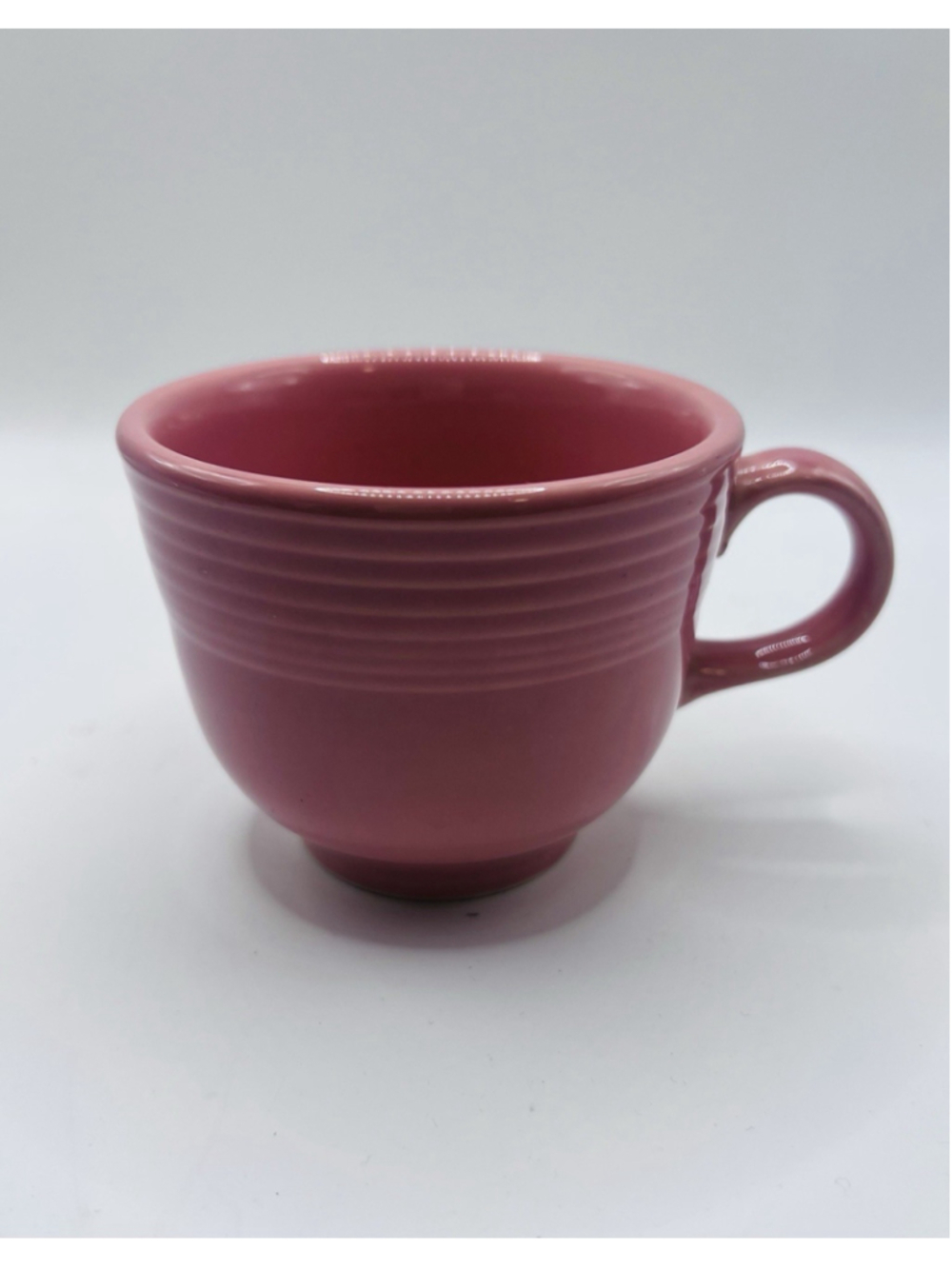 Fiestaware Coffee Mug Tea Cup Rose Pink Homer Laughlin Fiesta Signature Handle